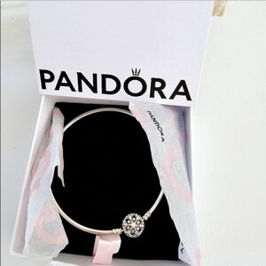Pandora NWOTs Moments Silver Snowflake Bangle